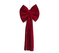 SMTCM 1 grand nœud en velours rouge extra large - Nœud de Noël géant en velours pour la maison, couronne, porte, arrière-plan mural, anniversaire, mariage, décoration de fête