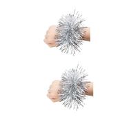 SMTCM Bracelet à paillettes avec clochette, 1 paire de bracelets de poignet pour la danse et les spectacles sportifs à la maternelle, groupes de danse, événements sportifs et fans de pom-pom girl