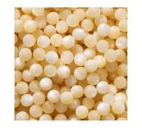 SMTCM Lot de 100 perles rondes en résine œil de chat avec poudre pailletée - Perles rondes en cristal pour loisirs créatifs - Perles rondes en résine pour colliers, bracelets