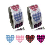 SMTCM Lot de 1000 étiquettes autocollantes en forme de cœur pour Noël, la Saint-Valentin, les bijoux cadeaux, le scrapbooking et les projets de bricolage
