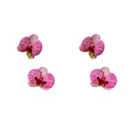 SMTCM Lot de 2 paires de boucles d'oreilles en forme de papillon orchidée - Style vintage - Pour fête, mariage, Noël et tous les jours - Accessoires légers pour femme