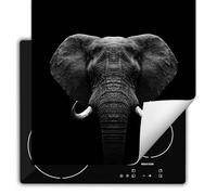 SMTDeco Protection plaque de cuisson,Tapis Protection Protecteur,Tapis enroulable pour cuisinières électrique, à induction 60x52 cm une pièce gris éléphant (107260)