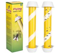 smtfcty 2 pièces Piège à Mouches des Fruits Grands pièges à Mouches pour l'intérieur et l'extérieu, Modèle Suspendu Attrape Moucherons Cuisine pour Maison Jardin [Remède Naturel et sans Insecticide]