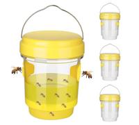 smtfcty 3 pièces Ensemble de pièges à guêpes,Pièges à Guêpes pour l'extérieur Piège à Abeilles à Suspendre Piège Vivant à Suspendre pour Jardin, Balcon, Extérieur, sans Produits Chimiques