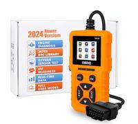 smtfcty OBD2 Scanner Diagnostic Auto Valise Voiture,Universel Lecteur de Code d'erreur de Moteur Applicable All aux Voitures,Lecteur de Codes de Panne Moteur avec Lecture en Temps Réel des Orange