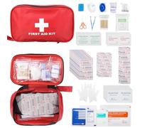 smtfcty Trousse de Premier Secours,161 PCS Kits de Survie Petite Trousse de Survie Mini Boîte Médical d'urgence, guérir pour la maison, les voyages, la voiture, la randonnée, le camping, les parcs