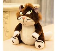 SMTSEC Cendrillon Lucifer Chat Doux en Peluche Jouet Animal en Peluche Dessin Animé Princesse Animal en Peluche Enfants Anime Film Animaux en Peluche Poupées Enfants Cadeau,Brown-12cm(Key Chain)