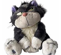 SMTSEC Cendrillon Lucifer Chat Doux en Peluche Jouet Animal en Peluche Dessin Animé Princesse Animal en Peluche Enfants Anime Film Animaux en Peluche Poupées Enfants Cadeau,Grey-35cm
