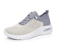 SMTSEC Chaussures De Course Femmes Chaussures De Marche Orthopédiques Diabétiques Hallux Valgus Chaussures Légères Respirantes Plateformes De Formation, Chaussures De Jogging en Extérieur,Grey-38 EU