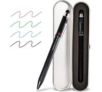 Smttw Stylet 5 En 1 Et Stylo Rétractable Multicolore Dans Une Tablette, Stylo Multifonction Avec Coffret Cadeau En Métal, Stylo À Bille Noir, Bleu, Rouge, Vert Avec Stylets Universels Pour Écrans