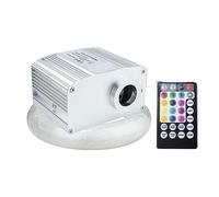 SMTYXS 10W Twinkle Fiber Optic Star Plafonniers Kit RGBW Car Roof Star Light Bluetooth App Music Control Car Starry Sky Plafonnier(0.75mm 150pcs 2M)