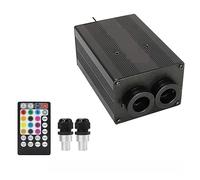 SMTYXS 12W Twinkle RGBW Fibre Optique Star Plafonnier Kit Musique Contrôle Toit De Voiture Star Light Sound Active Starry Sky Lights(Only Light no Fiber)