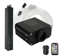 SMTYXS 16W RGBW Voiture Ciel Étoilé Fiber Optique Étoile Kit De Plafond Lumière APP Voiture Toit Ciel Étoilé Étoile Filante Fiber Optique Éclairage(0.75mm 550pcs 400CM)