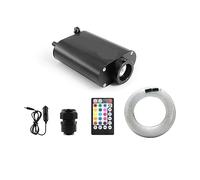 SMTYXS 16W Voiture Ciel Étoilé Plafonnier Fiber Optique Lumière Colorée Étoile Toit Contrôle Musique Détection Voiture Modification Décor À La Maison(550pcs 0.75mm 4M)