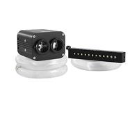 SMTYXS 20W Meteor Twinkle Starry Sky Car Star Plafonnier Toit LED Fibre Optique Lumière Musique Détection Lumière Ambiante Double Contrôle De Couleur(600 0.75 400cm 200 400cm)