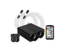 SMTYXS 32W RGBW Ciel Étoilé Voiture Étoile Lumière Voiture Toit Étoile Fiber Optique Lumière 2colos Contrôle Indépendant Voiture LED Lumières Intérieures(2 of 450pcs0.75mm 3M)