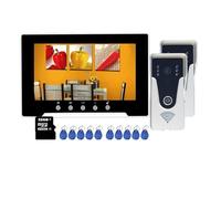 SMTYXS Interphone Vidéo Intelligent Tuya 7 Pouces 1080P, WiFi, Sonnette, Caméra, Déverrouillage RFID, Système De Contrôle D'accès(Set 2-1v2)