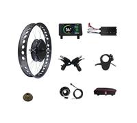 SMTYXS Kit De Conversion for Vélo Électrique Fat Bike 72 V 5000 W, Roue Arrière 20/24/26 X 4 Pouces, Moteur Brushless sans Engrenage, Moyeu 170 Mm(5000W T8 Set,26'')