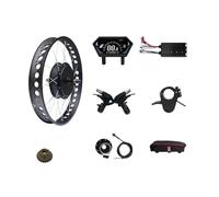 SMTYXS Kit De Conversion for Vélo Électrique Fat Bike 72 V 5000 W, Roue Arrière 20/24/26 X 4 Pouces, Moteur Brushless sans Engrenage, Moyeu 170 Mm(5000W UKS6 Set,26'')