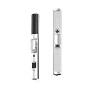 SMTYXS Serrure D'empreinte Digitale Extérieure Étanche Tuya Wifi TTLock APP Code De Carte RFID Serrure De Porte Intelligente Électronique For Verre Coulissant En Aluminium(Silver4585-Short,Tuya)
