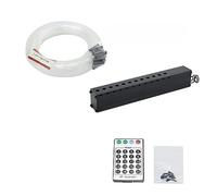 SMTYXS Shooting Stars Effect 3W 12Holes Fiber Optic Kit Light LED Meteor Light Engine avec Télécommande RF for Ciel Étoilé Plafond(3W 60pcs 1.0mm 3M)