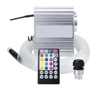 SMTYXS Toit De Voiture Star Light 10W RGBW Twinkle Car LED Intérieur Lumières Ciel Étoilé Plafond Bluetooth Contrôle LED Fiber Optique Lampe(0.75mm 550pcs 4M)