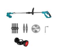 SMTYXS Tondeuse À Gazon Électrique Pliable Portative for Batterie 18 V Tondeuse Électrique Réglable avec Accessoires Outil D'élagage De Jardin(0 Battery)