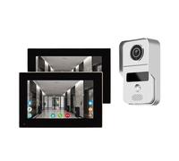 SMTYXS Tuya - Visiophone Intelligent WiFi, Interphone Vidéo for La Maison, 1080P RFID, Visionneuse De Porte sans Fil, Caméra, Interphone, Écran 7 Pouces, Enregistrement De Mouvement(1 to 2 Indoor)