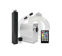 SMTYXS Twinkle 10W RGBW Meteor LED Car Roof Star Light Music Controller Fiber Optic Stars Plafonnier Kit for La Décoration Intérieure De La Voiture(Mixed 335pcs 3M)