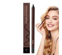 Smudge Proof Eye Liner, 2-in-1 24Hr Waterproof Eye Pencil and Eyebrow Pen, Long-Lasting Sharpenable Makeup for Women and Girls, and Perfect for Travel, 14.3x0.8cm