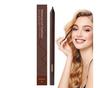 Smudge Proof Eye Liner, 2-in-1 24Hr Waterproof Eye Pencil and Eyebrow Pen, Long-Lasting Sharpenable Makeup for Women and Girls, and Perfect for Travel, 14.3x0.8cm
