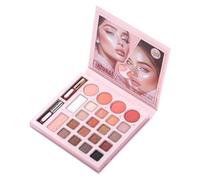 Smudge Proof Palette - Eyeshadow Kit for Women | ABS Case with 24 Colors, Professional Makeup Cosmetics, Teen Girls Travel Set, Halloween Everyday Party Daily Wear Beauty