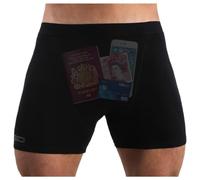 Smuggling Duds Men's Boxer Brief Shorts, Anti-Theft Pickpocket Proof Travel Pocket Underwear