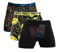 Smuggling Duds Men's Boxer Brief Shorts, Anti-Theft Pickpocket Proof Travel Pocket Underwear