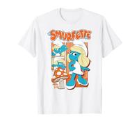 Smurfs Movie Smurfette Poses Mushroom Collage T-Shirt