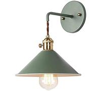 SMWZFDD Applique Murale Vintage Industrielle Réglable Lampe Murale Industriel En Métal Plafonnier Luminaire Rétro Applique Interieur Pour Chambre, Cuisine, Restaurant, Couloir, Café, Bar,Vert