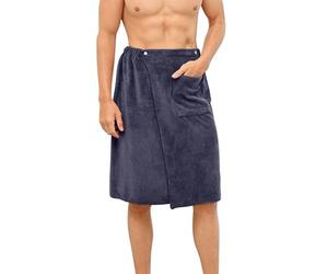 SMXUP Jupe de bain pour homme, short de nuit, short de sommeil, short de bain, serviette de bain courte pour homme, jupe de douche, jupe de serviette pour la maison, la salle de sport, le spa, la