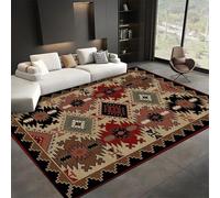 SMXVRC RéTro Style Rural Campagne du Sud-Ouest Tapis Salon, 180x230cm, Traditions AméRindiens Tapis Grande, Acile à Nettoyer Lavable RéSistant LéGer Home Tapis pour Bureau EntréE IntéRieure