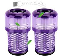 Smyidel Filtre pour Dyson V12, Lot de 2 HEPA Filtre de remplacement lavable pour Dyson V12 Detect Slim Absolute Extra Total Clean Motorhead Complete Clean Aspirateur, Replacement Part # 971517-01