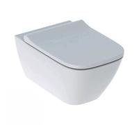 Smyle Square WC suspendu Rimfree avec fixations invisibles, caréné, avec abattant softclose slim