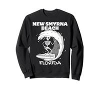 Smyrna Beach Floride Surf Vintage Retro Surf Sweatshirt