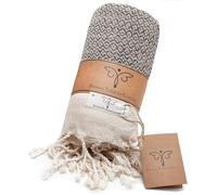 Smyrna Couverture Grande Taille en Coton | 127 x 152 cm | Jeté de Canapé Literie, Fauteuil, Sofa, Salon | Housse Canapé d'angle | Couvre-Lit Légère et Douce | Couverture Décorative de Haute Qualité