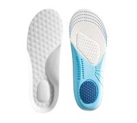 SMYTJSYC Semelles intérieures en mousse à mémoire de forme pour enfants - Absorbant les chocs - Poids léger - Désodorisant - Gris - EU (26-30) 18,5 cm