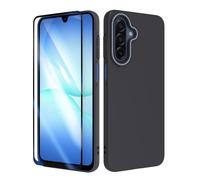 SMYTU Coque Compatible avec Samsung Galaxy A17 4G / 5G 6,7 Pouces avec Verre Trempé,Militaire PC Etui Bumper Case Antichoc Housse pour Samsung Galaxy A17 4G / 5G, Noir