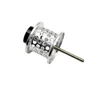 SMZhomeone 1 bobine de moulinet de pêche pour Daiwa 19 24 Tatula TW 100 pour ELITE CT100 Salamandura 150 CNC en métal petit appât pièce de mise à niveau noir matériel de moulage (argent)