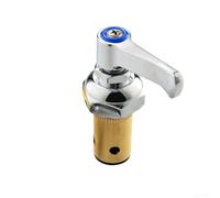 SMZhomeone 1 paire de tiges de poignée latérale chaude et froide de rechange pour robinets en laiton TS, construction en cuivre avec index rouge et bleu, hauteur de 8,9 cm, installation facile pour