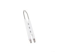 SMZhomeone Aiguille d'allumage à double broche de type H pour réparation de brûleur à huile usée, pièces de poêle, démarrage fiable, efficace, facile à installer, métal blanc (C)