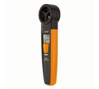 SMZhomeone Anémomètre numérique de poche HT-807 avec écran LCD rétroéclairé, 5 unités de vent et échelle Beaufort, détection de faible vent pour la météorologie, les sports de plein air, noir