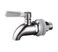 SMZhomeone Bocal à vin en acier inoxydable 304 avec robinet à boisseau sphérique de 12 mm pour un versement fluide, robinet distributeur de boissons de rechange pour brassage à domicile, bar, fête