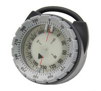 SMZhomeone Boussole de plongée en ABS lumineuse, outil de navigation sous-marine, avec fenêtre de lecture, type de collier de serrage pour équipement de plongée (gris)